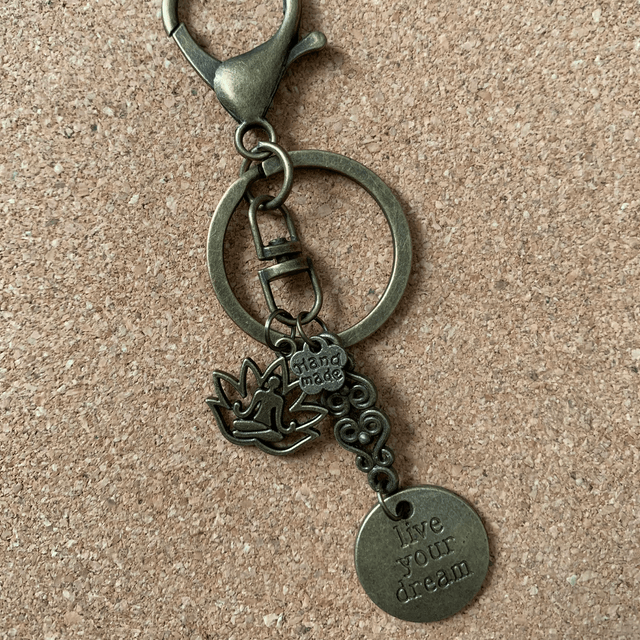 Bijou de sac / Porte clé « message »