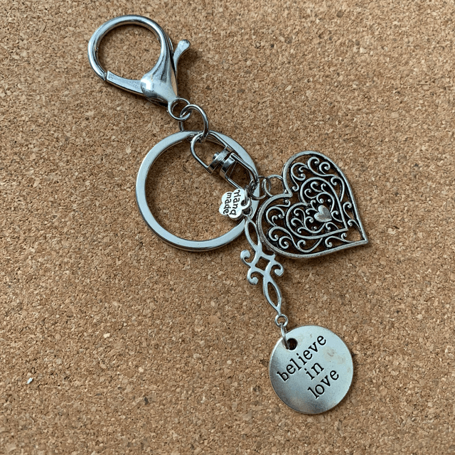 Bijou de sac / Porte clé « message »