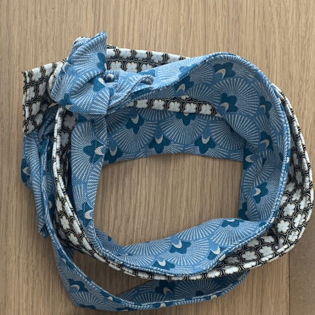 Bandeau tissu et fil d’aluminium 