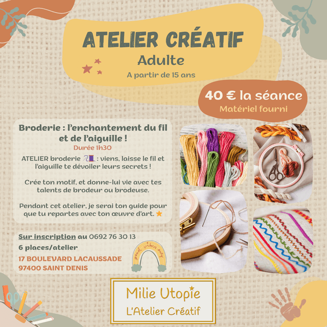 Atelier couture / broderie 
