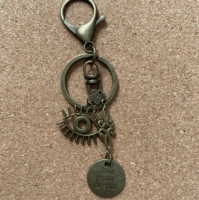 Bijou de sac / Porte clé « message »