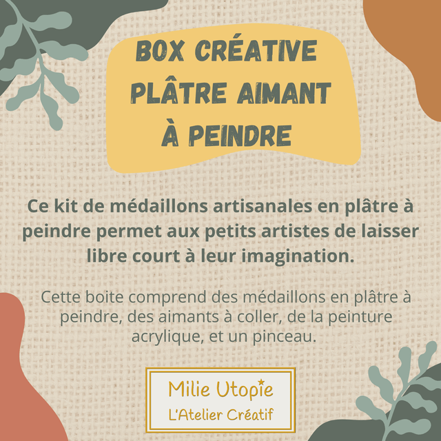 Box plâtres à peindre aimants