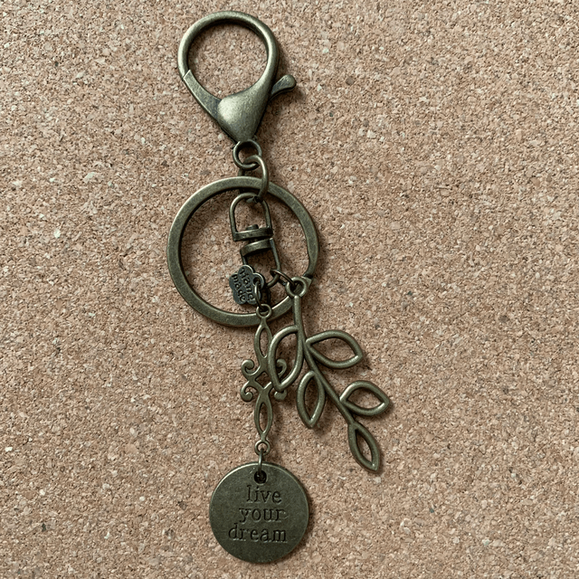 Bijou de sac / Porte clé « message »
