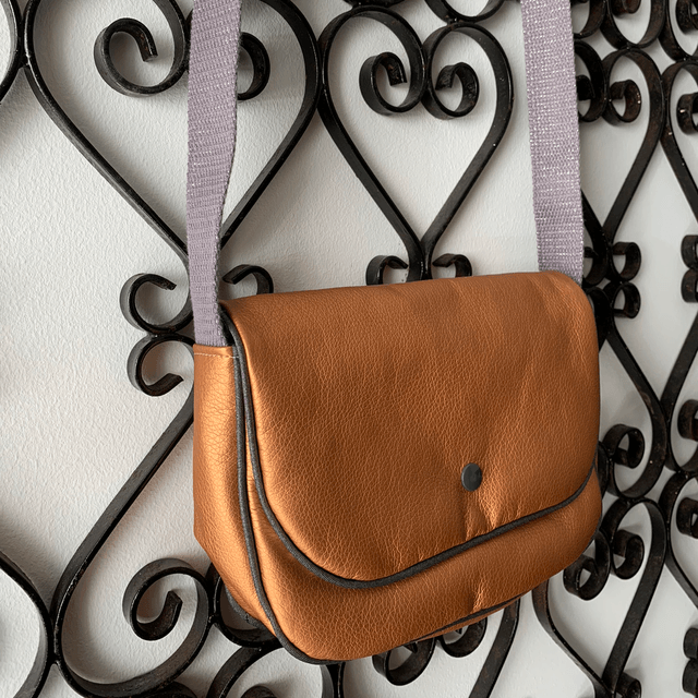Sac à main en similicuir cuivre 
