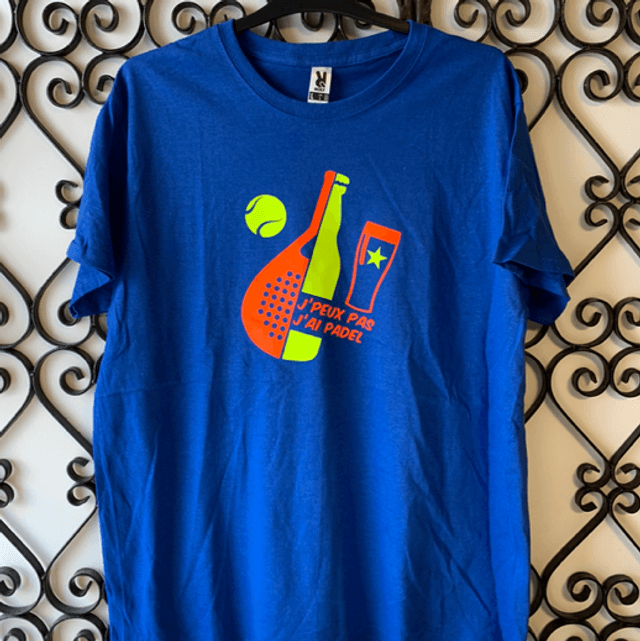 Tee-shirt homme coton « j’peux pas j’ai padel »